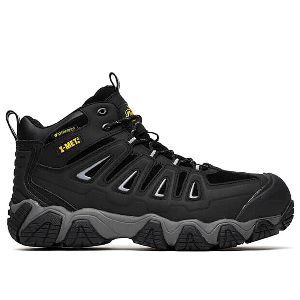 Thorogood "Crosstrex I-Met²" Composite Toe Work Boots Black | Men's Size 10 Wide